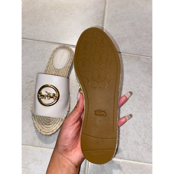 Coach Corey Leather Espadrille Sandals - Picture 4 of 4
